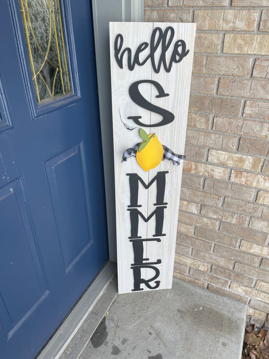 Hello Summer porch sign